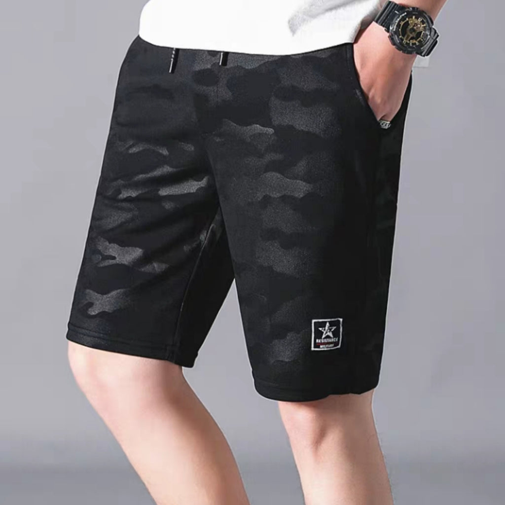 *Up to 56 inches* Camo Elastic Shorts